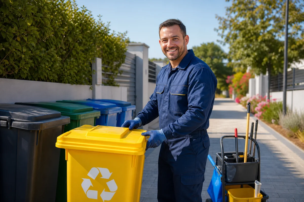 service nettoyage poubelles