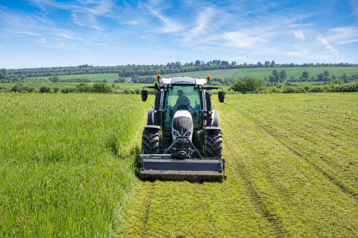prestation de service nettoyage terrain avec tracteur