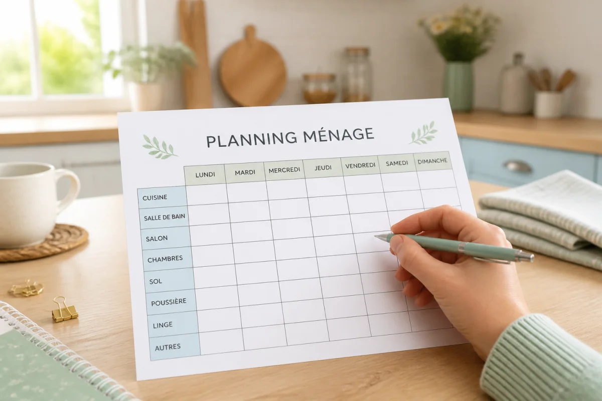 planning ménage gratuit à imprimer